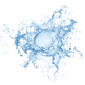 water splash isolated on white background